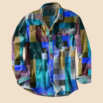 Kolorado – Koszula z długim rękawem Vintage Rainbow