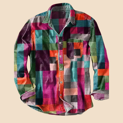 Kolorado – Koszula z długim rękawem Vintage Rainbow