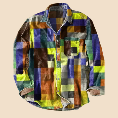 Kolorado – Koszula z długim rękawem Vintage Rainbow